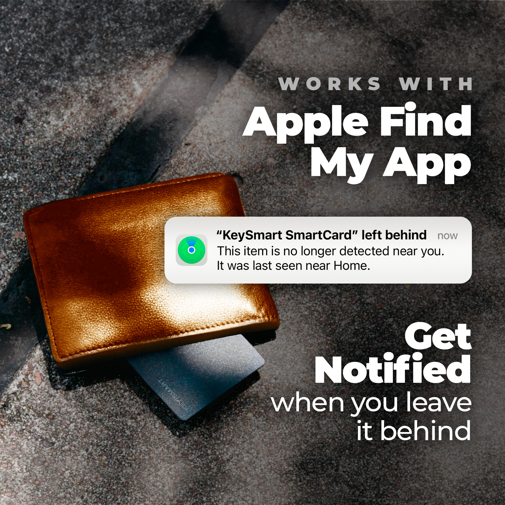 KEYSMART® SMARTCARDFonctionne avec Apple Find My App | Chargement sans fil